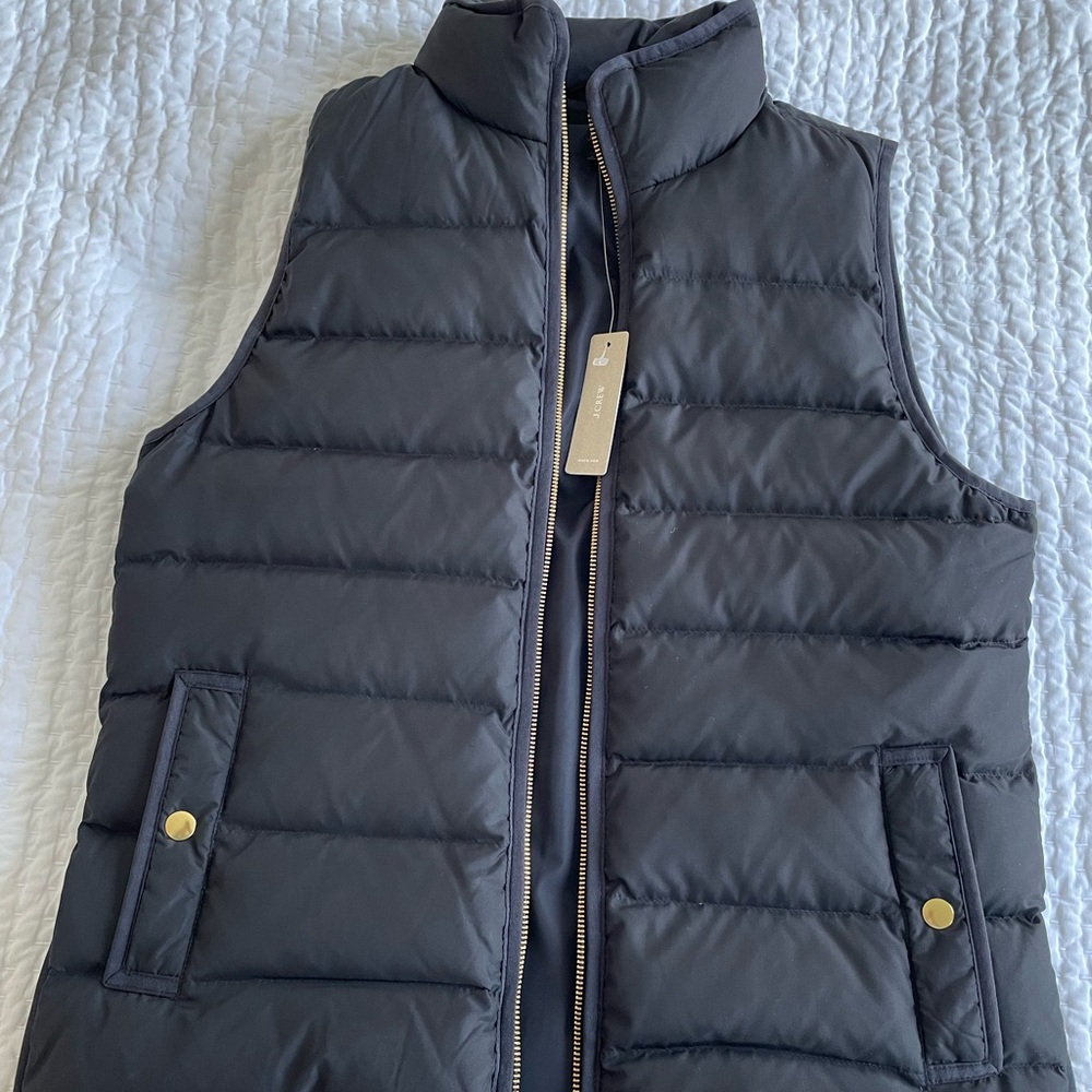 NWT J. Crew Mountain Puffer Vest - Black